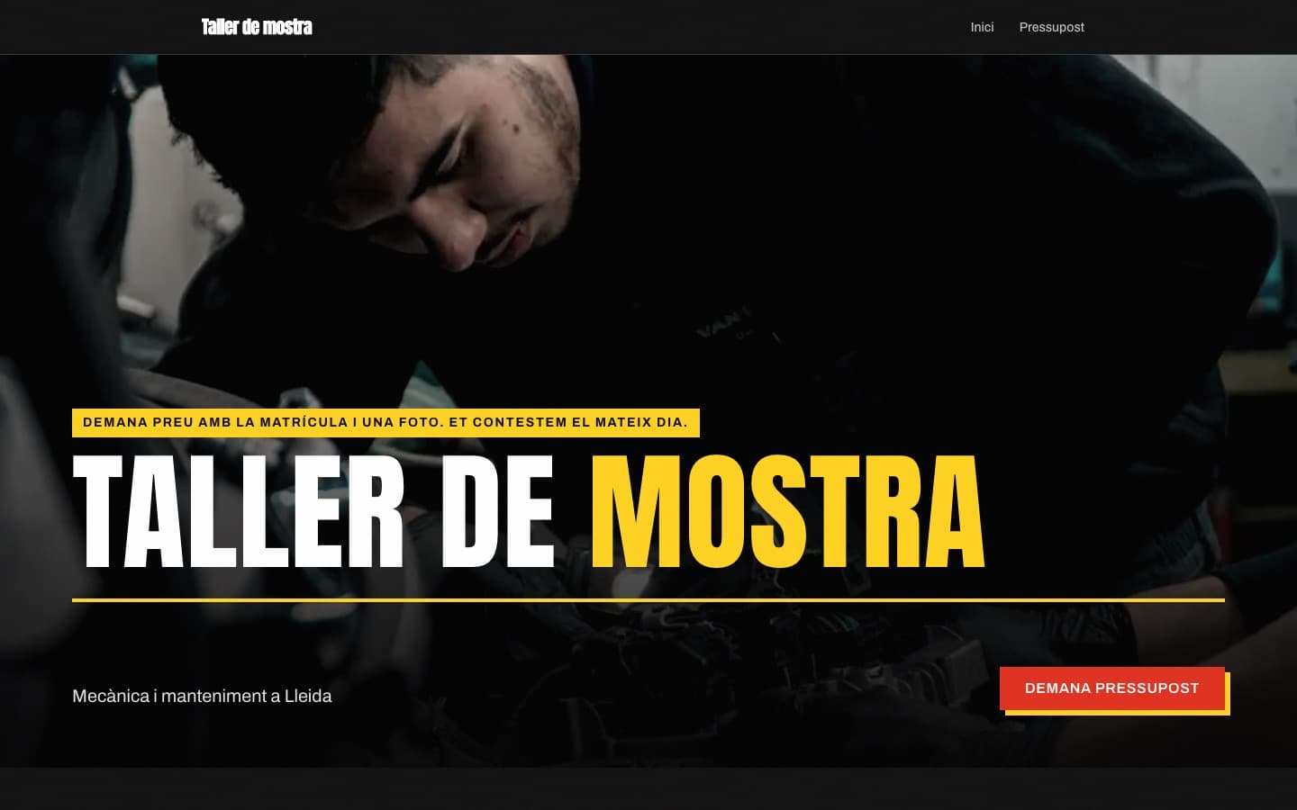 Portada d’exemple amb l’estil Impacte