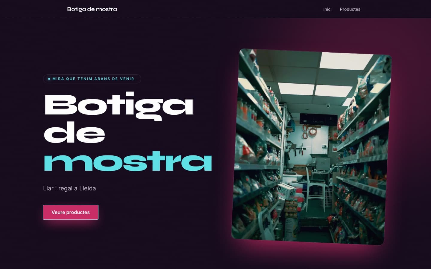 Portada d’exemple amb l’estil Nit