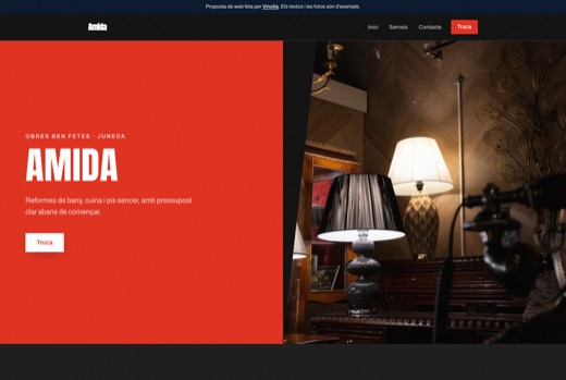 Web feta per Vinclia per a un negoci del sector: reformes