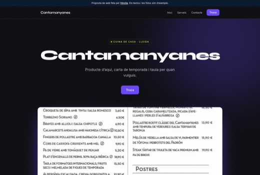 Web feta per Vinclia per a un negoci del sector: celler